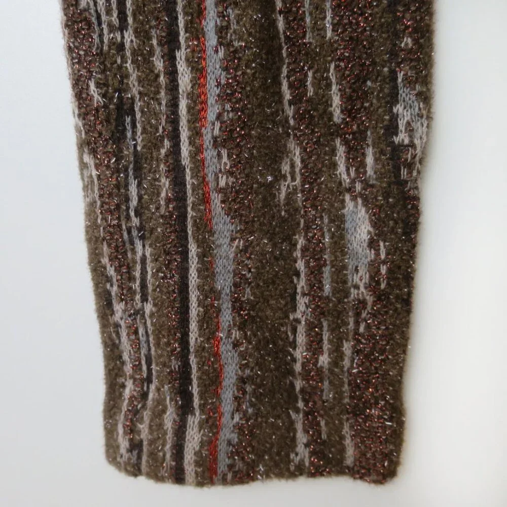 Missoni Slim Knit Trouser Pant With Leather Trim Waist Size 40 - Picture 5 of 14